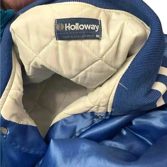 VINTAGE Holloway  Bomber/Varsity Jacket - Picture 6 of 13